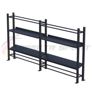 Купить Модульный стеллаж для гантелей, гирь и медболов 3780х430х1950 (2 секции) в Сарове 
